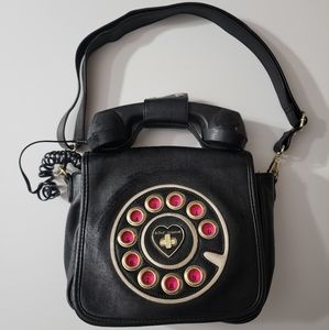 SOLD!!  Betsey Johnson Rotary Phone Crossbody Bag